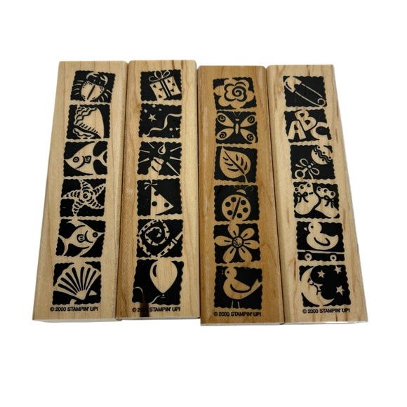 Stampin' Up! Other - Stampin’ Up! Bold & Bright Stamp Set Rubber & Wood